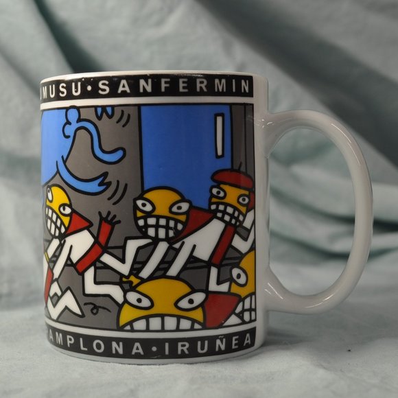 12 oz mug kukuxumusu Pamplona running of the bulls hard to find (w736) - Picture 6 of 9